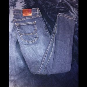 Hollister blue skinny jeans